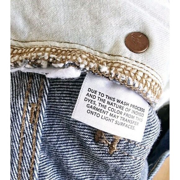 Madewell Baggy Straight Jeans Slouchy In Dark Worn Indigo Wash Size 26 - Picture 8 of 13